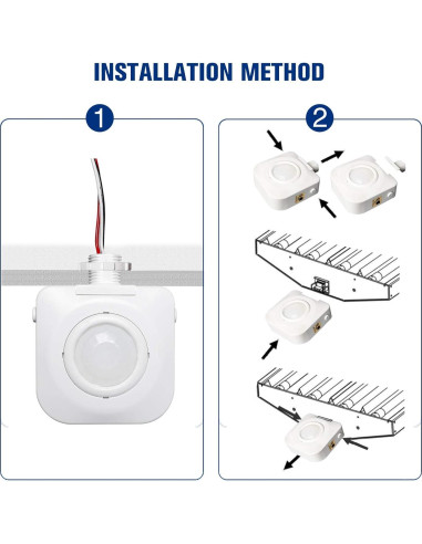 Interruptor de Movimiento ECOELER 360 PIR Techo 120/277VAC