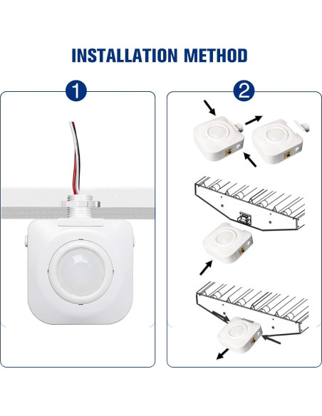 Interruptor de Movimiento ECOELER 360 PIR Techo 120/277VAC
