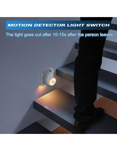 Enchufes con Sensor de Movimiento Macarrie 4 Piezas 120 Grados