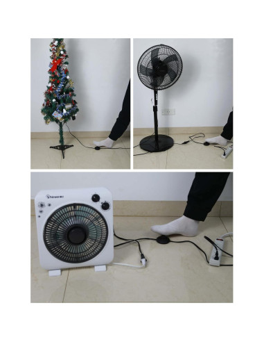 Interruptor de Pie Coolneon 1.8m On/Off para Lámparas