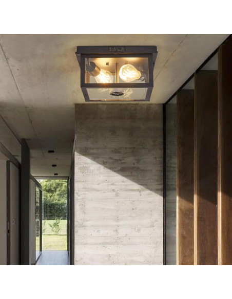 Luz de Techo Exterior Tarentlight con Sensor de Movimiento 2 Luces