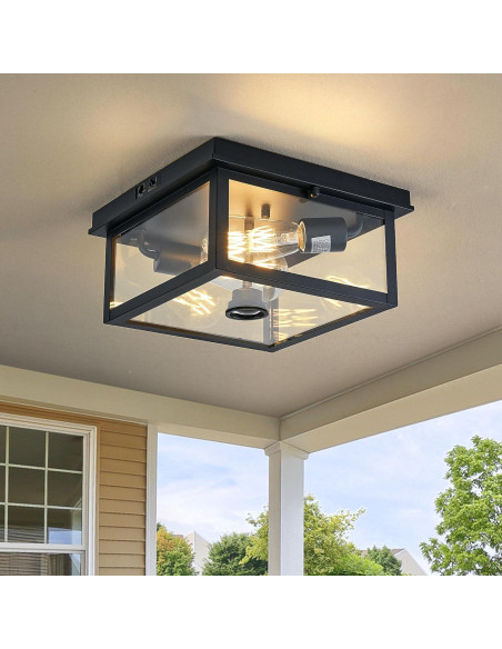 Luz de Techo Exterior Tarentlight con Sensor de Movimiento 2 Luces