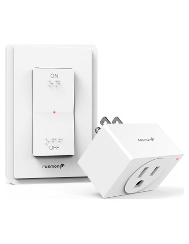 Interruptor de Luz Inalámbrico Fosmon C-10780US 15A 1875W