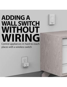 Interruptor de Luz Inalámbrico Fosmon C-10780US 15A 1875W 2