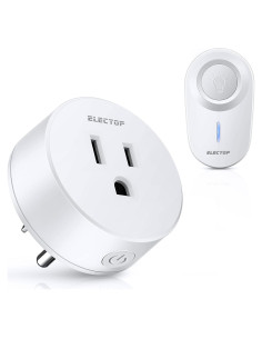 Enchufe Inalámbrico Control Remoto ELECTOP 15A 1500W Blanco