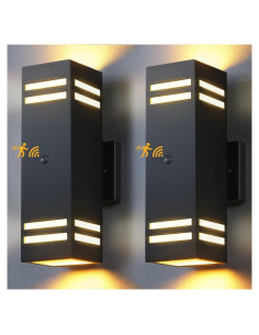 Luces de Pared Exteriores SHIMR con Sensor de Movimiento - 2 Paquete