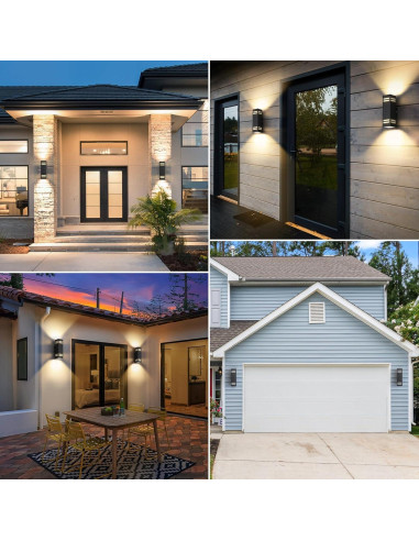 Luces de Pared Exteriores SHIMR con Sensor de Movimiento - 2 Paquete