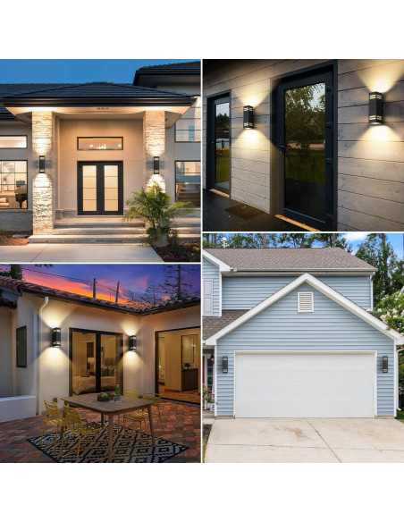 Luces de Pared Exteriores SHIMR con Sensor de Movimiento - 2 Paquete