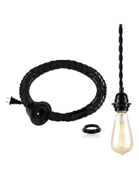 Kit de Luz Colgante DIY YIKEGE LICHT 4.57m Estilo Vintage