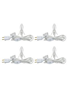 Juego de 4 Cuerdas de Luz C7 Goothy 1.83m con Bombillas