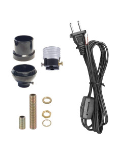 Kit de cableado para lámpara de mesa B&P negro 2.44m