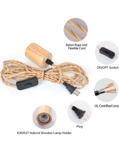 Kit de Luz Colgante Vintage Arturesthome 5m con Interruptor 2