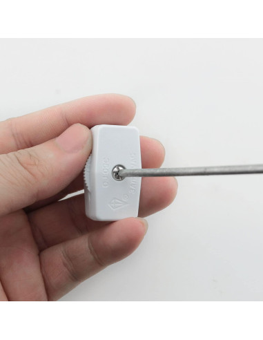 Interruptor de Cable Rotativo Blanco JJHXSM SPT-2 2 Pcs