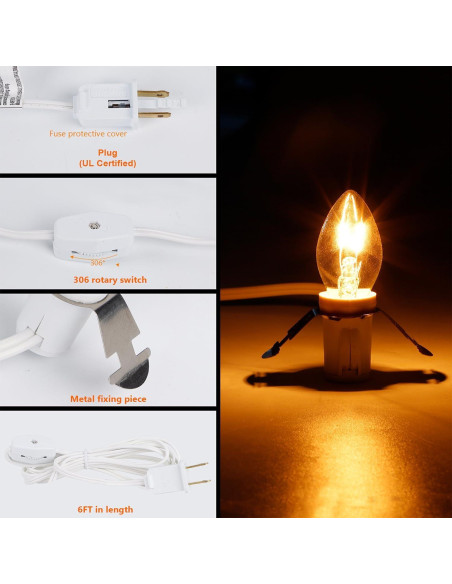 Cordón de Accesorio WATERGLIDE 4 Piezas 1.83m con Bombilla Clara