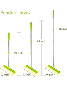 Raspador de Ventanas 2 en 1 Genérico con Polo Extensible 147 cm 2