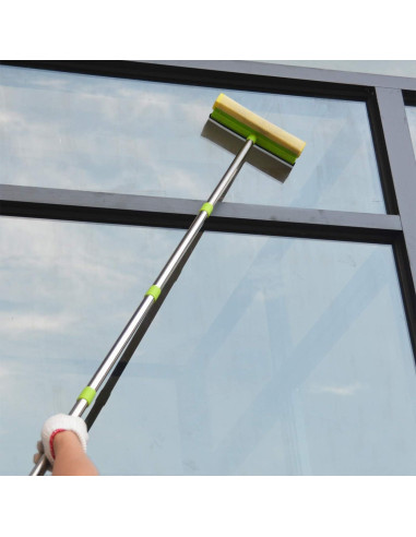 Raspador de Ventanas 2 en 1 Genérico con Polo Extensible 147 cm