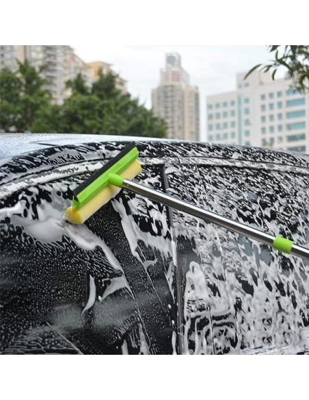 Raspador de Ventanas 2 en 1 Genérico con Polo Extensible 147 cm
