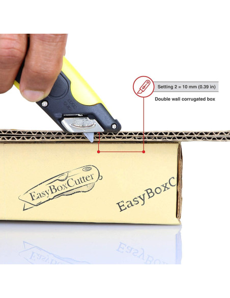 Cuchillo Utility Retráctil Easy Cut 2000 Amarillo 17.78cm