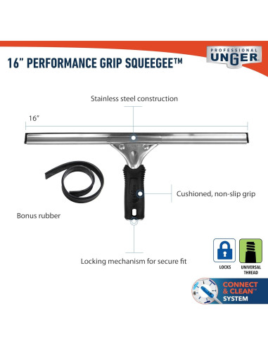 Limpiaparabrisas Unger 40.64 cm con Goma de Repuesto