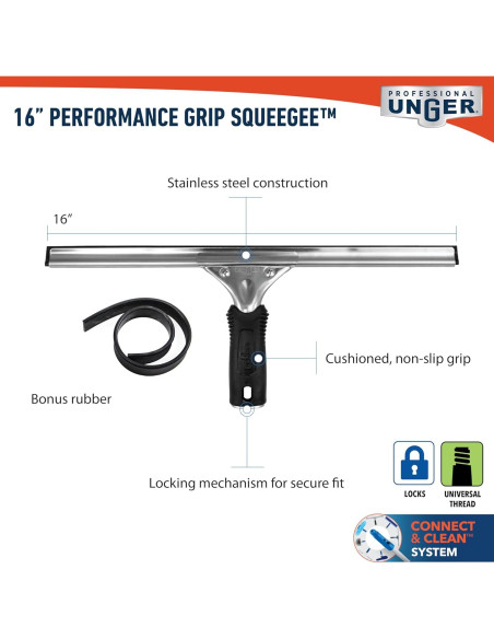 Limpiaparabrisas Unger 40.64 cm con Goma de Repuesto