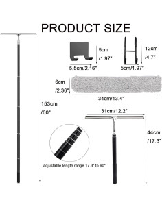 Limpiaparabris Telescópico ZenQeek 2 en 1 30.48 cm 2