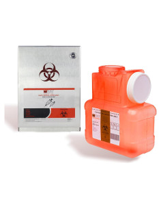 Juego de gabinete de pared con contenedor de agujas Conseal 1 galón