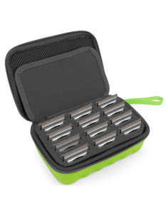 Estuche de Almacenamiento CASEMATIX para 12 Cuchillas Verde