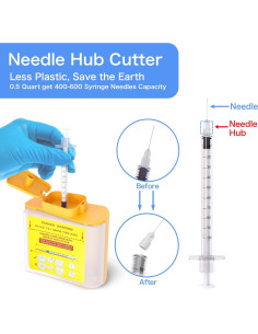 Cortador de Agujas Amonior con Contenedor 500ml Ecológico 2