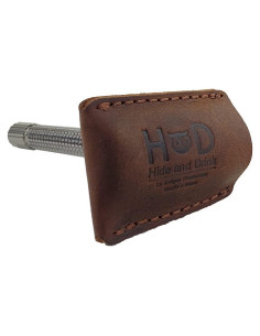 Funda de Cuero para Afeitar Hide & Drink - Marrón Bourbon