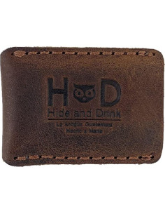 Funda de Cuero para Afeitar Hide & Drink - Marrón Bourbon 2