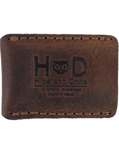 Funda de Cuero para Afeitar Hide & Drink - Marrón Bourbon
