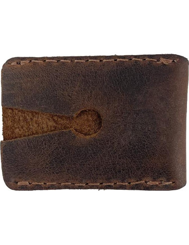 Funda de Cuero para Afeitar Hide & Drink - Marrón Bourbon