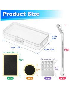 Kit de Reparación de Neumáticos Cosmos con 24 Parches y Herramientas 2