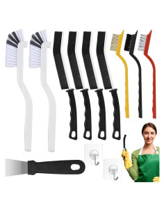 Juego de Cepillos de Limpieza de Ranuras Tedmax 12 Piezas