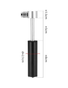 Bomba de Bicicleta Mini Portátil Kardne 120 PSI Aluminio 2