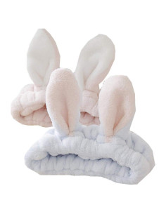 Banda Elástica de Maquillaje con Orejas de Conejo 2Pcs