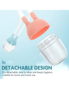 Extractor de Mocos EXCEART Aspirador Nasal Infantil 2 Pcs 2