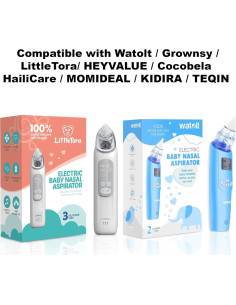 Consejos Reemplazo Aspirador Nasal Bebé Watolt - 4 Piezas Silicona 2