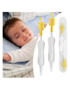 Limpiador de Nariz y Oído para Bebés Kinggrand Amarillo 3 en 1