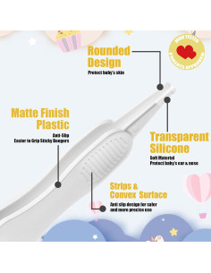 Limpiador de Nariz y Oído para Bebés Kinggrand Amarillo 3 en 1 2