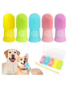 Cepillo de Dientes para Perros Powerfeng - Kit 5+1 Silicona