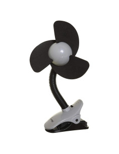 Ventilador Clip-On Dreambaby EZY-Fit Negro/Gris - Portátil