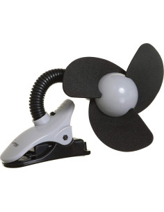Ventilador Clip-On Dreambaby EZY-Fit Negro/Gris - Portátil 2