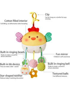 Juguetes Colgantes para Sillas de Auto CORSTAE Pollo Lindo 2