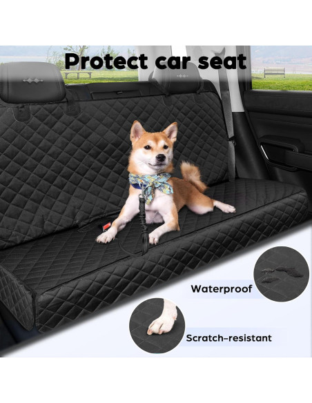 Funda de Asiento de Coche Fidozen SC4V1 Impermeable para Perros
