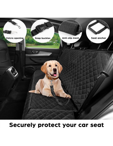 Funda de Asiento de Coche Fidozen SC4V1 Impermeable para Perros