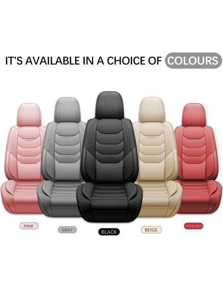 Fundas de Asiento de Coche WENNFOUR Beige Universal 2 Pzas