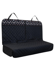 Funda de Asiento de Coche para Perros YOVEEKLE Negra Impermeable
