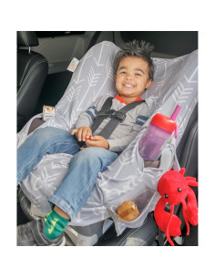 Cubierta de Asiento de Auto Infantil Niko Easy-Wash - Algodón Jersey Flechas Grises - Ajuste Universal 2
