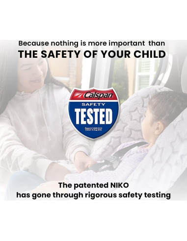 Cubierta de Asiento de Auto Infantil Niko Easy-Wash - Algodón Jersey Flechas Grises - Ajuste Universal